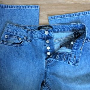 ⭐️ London Jeans Button Fly Slightly Flared Denim